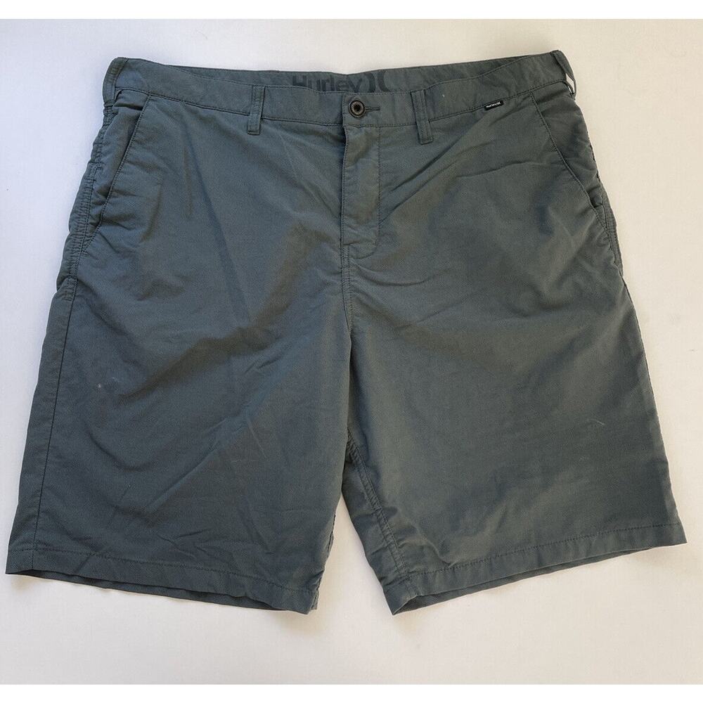 Hurley Men’s Board Shorts Olive Green Swim Skate Trunks Size 38